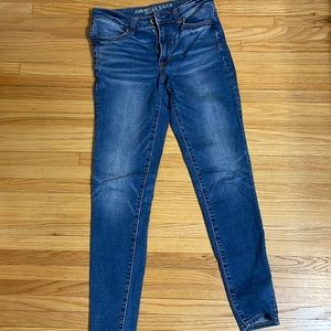 American eagle super stretch high rise jeggings size 4